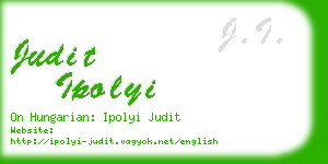 judit ipolyi business card
